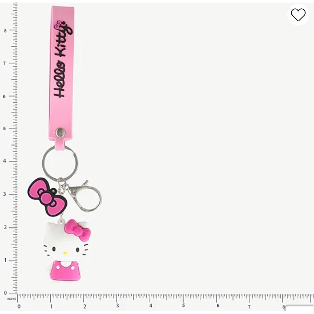 Hello Kitty Logo 3-PC Keychain Set - Picture 4 of 8